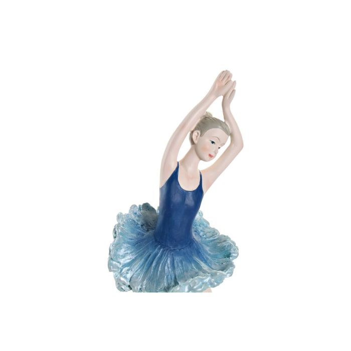 Figura Decorativa DKD Home Decor Azul Romántico Bailarina Ballet 11 x 6 x 23 cm 2