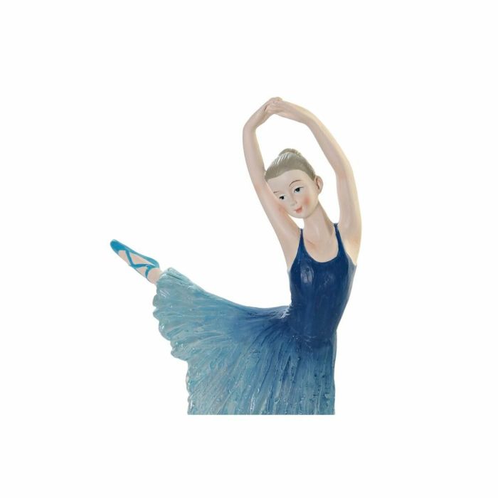 Figura Decorativa DKD Home Decor Azul Romántico Bailarina Ballet 13 x 6 x 23 cm 1