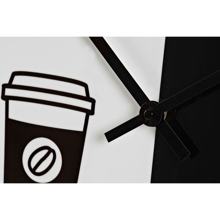 Reloj de Pared DKD Home Decor Negro Metal Blanco (60 x 4 x 60 cm) 1