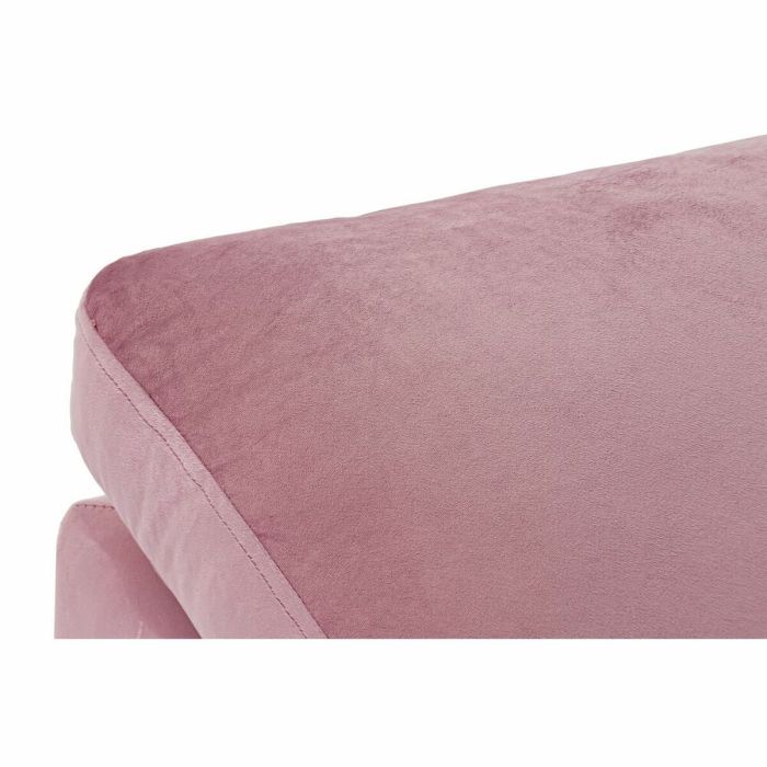 Reposapiés DKD Home Decor Rosa Poliéster Moderno (55 x 55 x 30 cm) 3