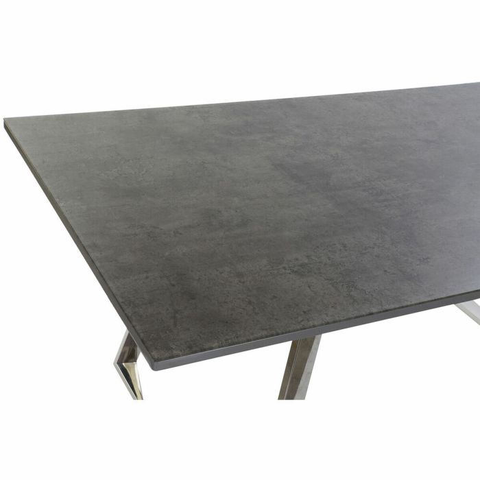 Mesa de Comedor DKD Home Decor Cristal Acero Gris oscuro (180 x 90 x 76 cm) 7