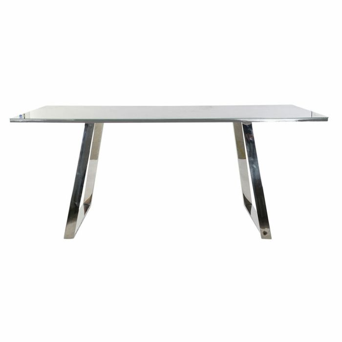 Mesa de Comedor DKD Home Decor Cristal Acero Gris oscuro (180 x 90 x 76 cm) 2