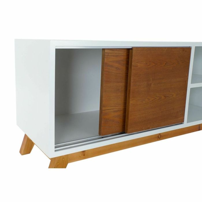 Mueble de TV DKD Home Decor Blanco 100 x 40 x 50 cm Marrón Madera MDF 4