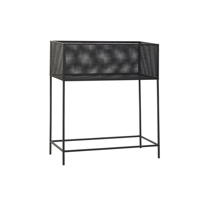 Macetero DKD Home Decor Negro Metal Loft (60 x 25 x 70 cm) 1