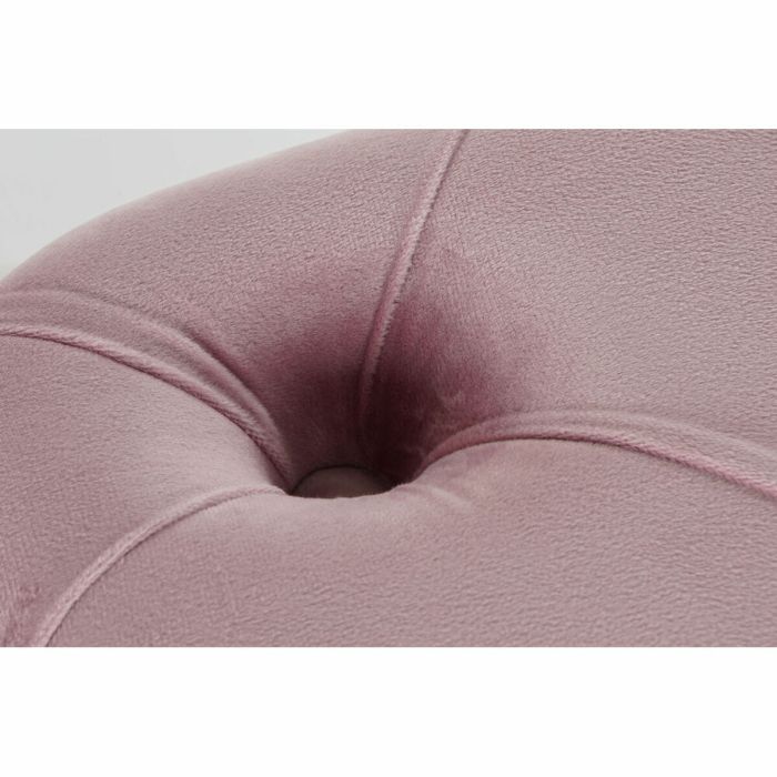 Banqueta DKD Home Decor   Rosa Poliéster Terciopelo Madera MDF (88 x 53 x 47,76 cm) 1