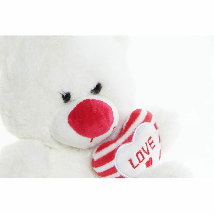 Peluche DKD Home Decor Blanco Rojo Plástico Infantil 17,5 x 15 x 20 cm 1