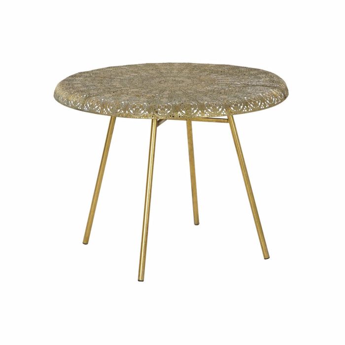 Mesa auxiliar DKD Home Decor Metal Cobrizo Claro (65 x 65 x 59 cm) 0 Mesa auxiliar DKD Home Decor Metal Cobrizo Claro (65 x 65 x 59 cm) 0