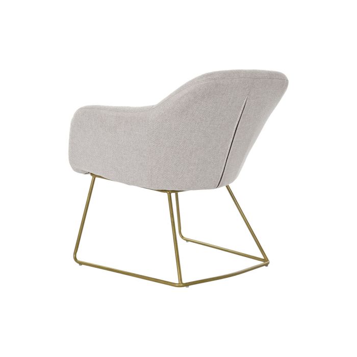 Sillón DKD Home Decor Beige Dorado Metal 63 x 64 x 70 cm 1