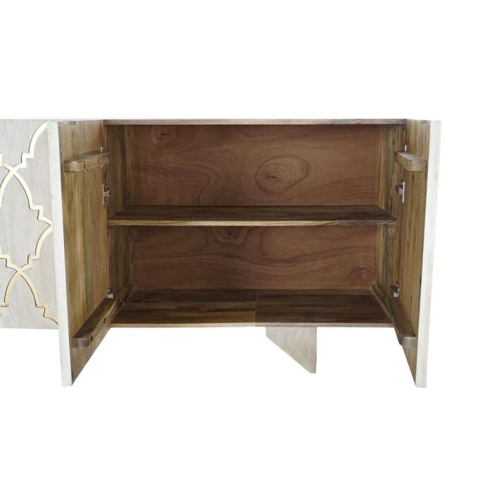 Aparador DKD Home Decor Blanco Dorado Madera de mango 8