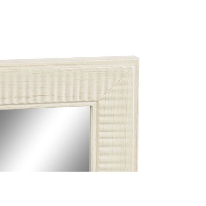 Espejo de pared DKD Home Decor Marrón Natural Gris oscuro Marfil Cristal Poliestireno 36 x 2 x 95,5 cm (4 Piezas) (4 Unidades) 1