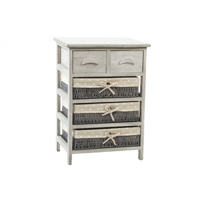 Cajonera Cottage DKD Home Decor Gris Beige 30 x 60 x 42 cm Cajonera Cottage DKD Home Decor Gris Beige 30 x 60 x 42 cm
