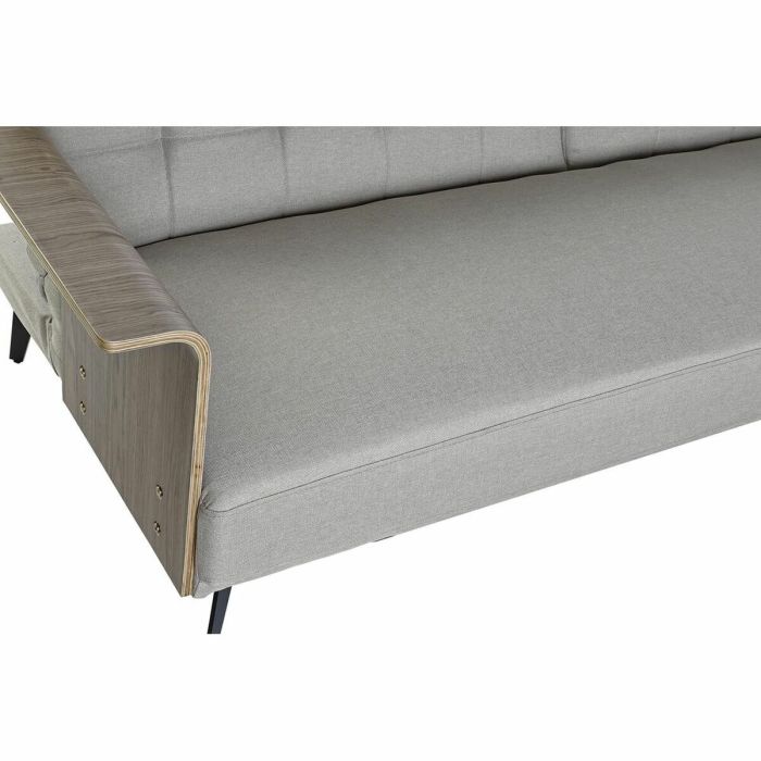 Sofá Cama DKD Home Decor 203 x 87 x 81 cm Negro Beige Metal Marrón 1