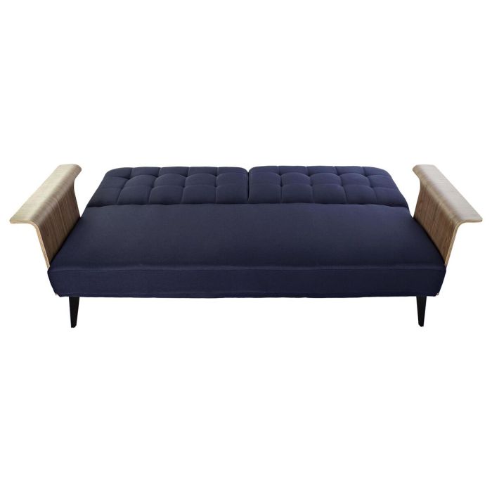 Sofá Cama DKD Home Decor Azul Marrón Negro Metal Moderno Urbano 203 x 87 x 81 cm 5