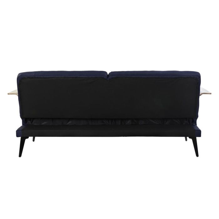 Sofá Cama DKD Home Decor Azul Marrón Negro Metal Moderno Urbano 203 x 87 x 81 cm 4