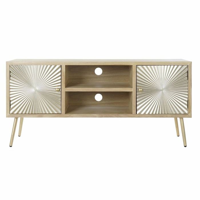 Mueble de TV DKD Home Decor Abeto Metal (130 x 60 x 40 cm) 3