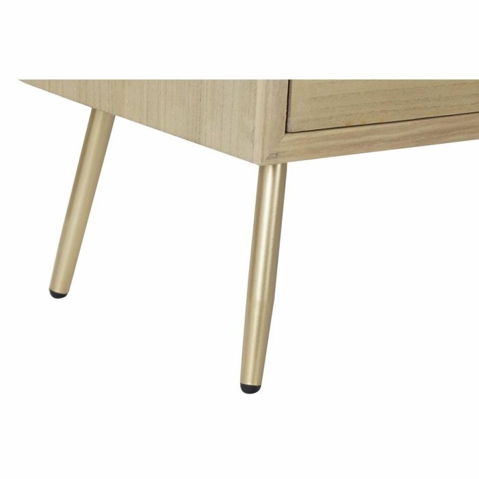 Cómoda DKD Home Decor Dorado Natural Metal Abeto Madera MDF Moderno 80 x 40 x 87,5 cm 1