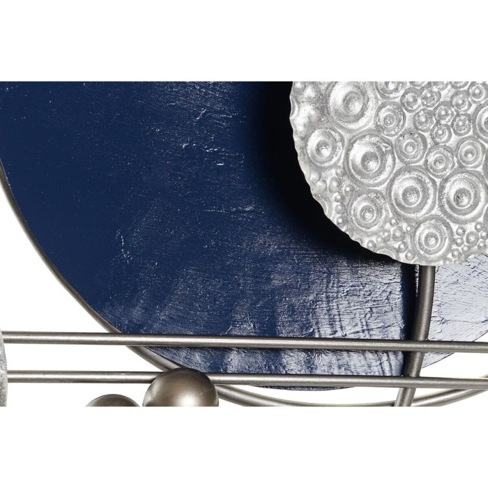 Decoración de Pared DKD Home Decor Gris Azul Metal Moderno (88,3 x 7,6 x 60 cm) 2