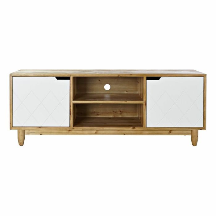 Mueble de TV DKD Home Decor Marrón 140 x 38 x 53 cm Abeto Blanco 3