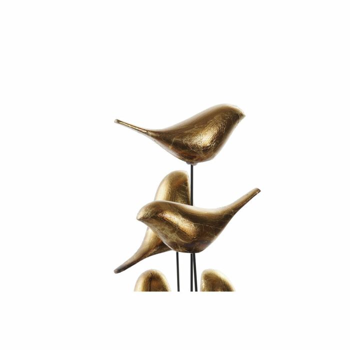 Figura Decorativa DKD Home Decor Cristal Resina Pájaros (17 x 17 x 32 cm) 2