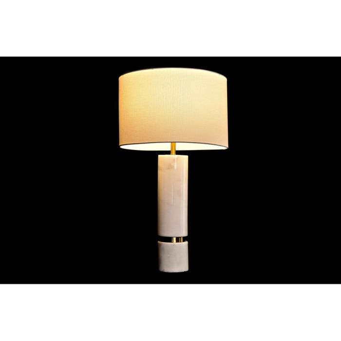 Lámpara de mesa DKD Home Decor Blanco Dorado Metal Mármol 50 W 220 V 41 x 41 x 76 cm 3