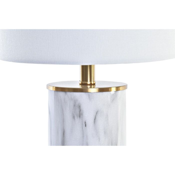 Lámpara de mesa DKD Home Decor Dorado Blanco 220 V 50 W Moderno (23 x 23 x 47 cm) 2
