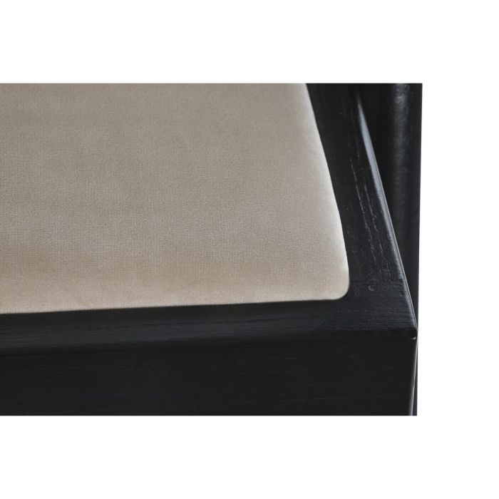 Silla con Reposabrazos DKD Home Decor Beige Tapizado Negro 55 x 54 x 82 cm 56 x 54 x 82 cm 1 Silla con Reposabrazos DKD Home Decor Beige Tapizado Negro 55 x 54 x 82 cm 56 x 54 x 82 cm 1