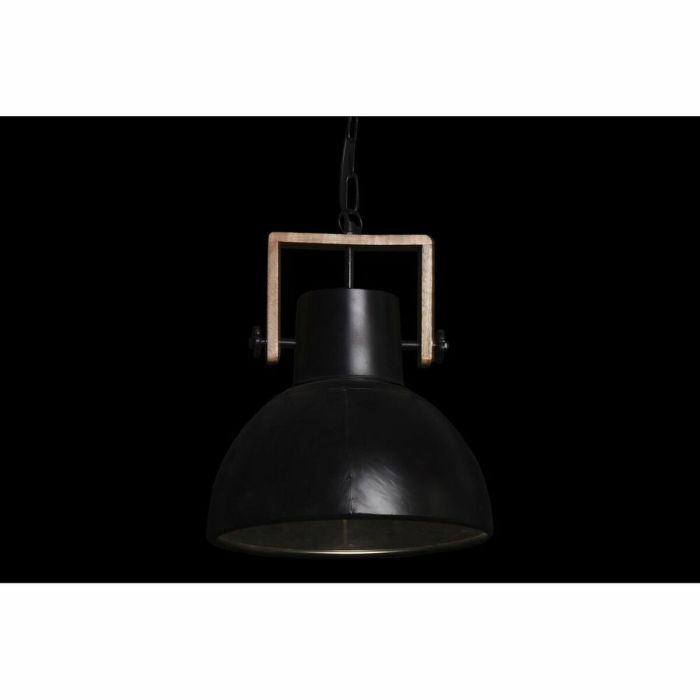 Lámpara de Techo DKD Home Decor Negro Metal Marrón Madera de mango 50 W 40 x 40 x 49 cm 2