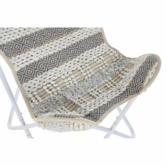 Sillón de jardín DKD Home Decor Blanco Gris 74 x 65 x 90 cm 1