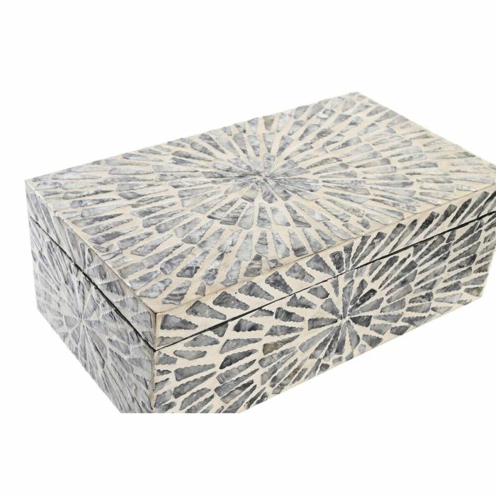 Caja-Joyero DKD Home Decor Nácar Moderno (36 x 20 x 13 cm) 1