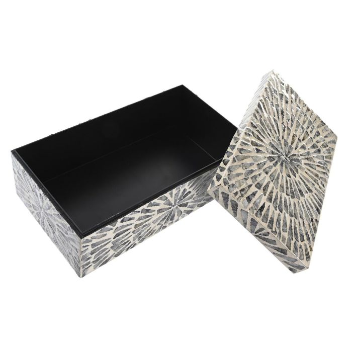 Caja-Joyero DKD Home Decor Nácar Moderno (36 x 20 x 13 cm) 2