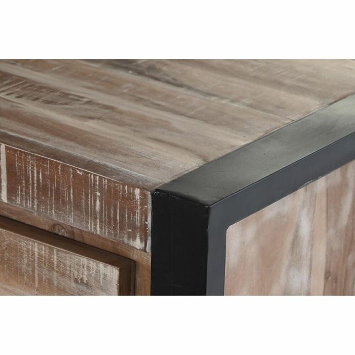 Aparador DKD Home Decor Natural Negro Metal Acacia (140 x 40 x 85 cm) 5