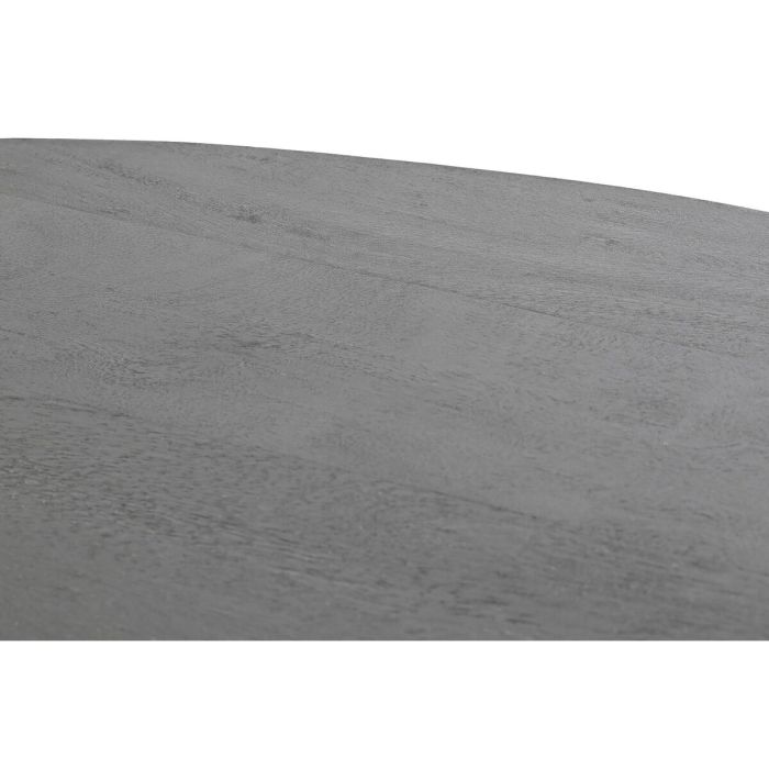 Mesa de Comedor DKD Home Decor Negro Metal Madera de mango 130 x 130 x 76 cm 1