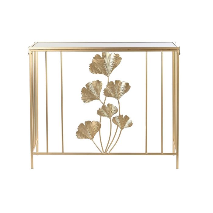 Consola DKD Home Decor Dorado Metal Cristal 91 x 32 x 77 cm 1