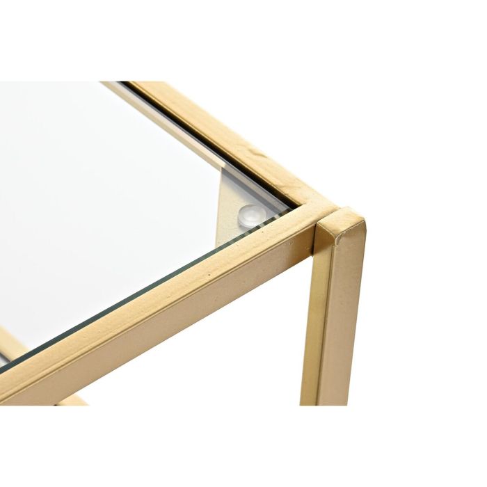 Consola DKD Home Decor Naranja Dorado Metal Cristal Plástico Espejo 100 x 38 x 75 cm 4