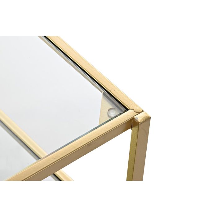 Mesa de Centro DKD Home Decor Dorado 120 x 50 x 45 cm Espejo Metal 3