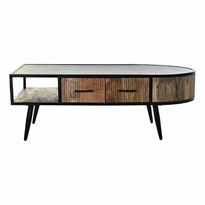 Mesa de Centro DKD Home Decor Metal Madera de mango (130 x 70 x 46 cm) 2