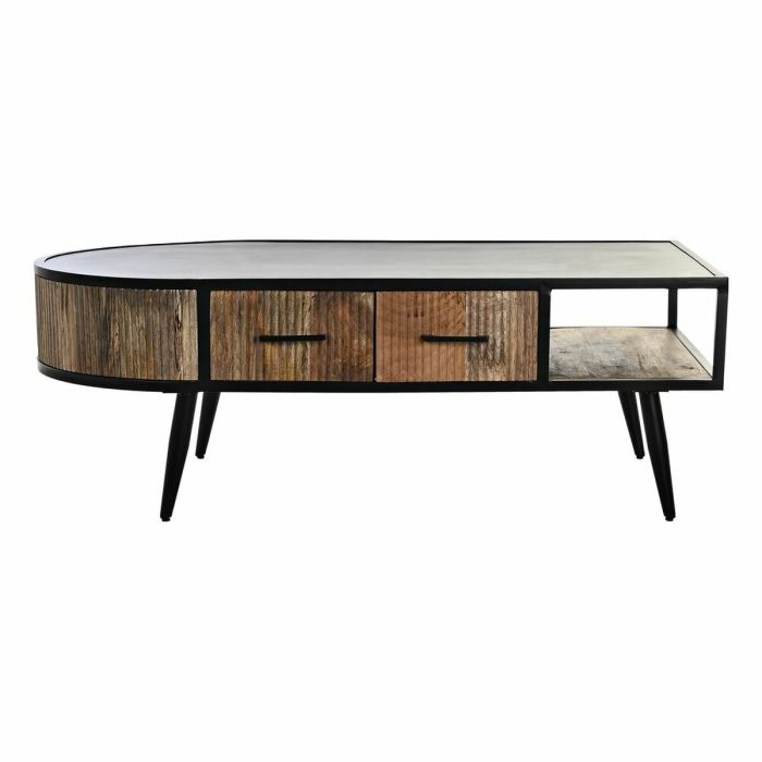 Mesa de Centro DKD Home Decor Metal Madera de mango (130 x 70 x 46 cm) 1