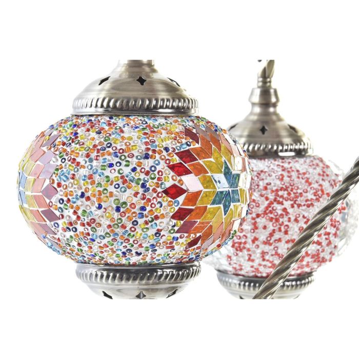 Lámpara de mesa DKD Home Decor Multicolor Metal Cristal 50 W 220 V 35 x 18 x 63 cm (2 Unidades) 2
