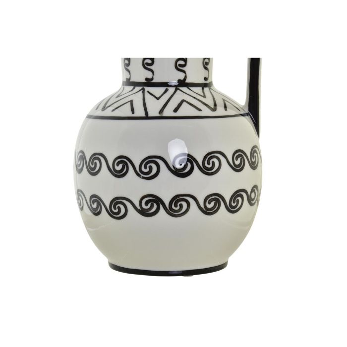 Jarrón DKD Home Decor 15 x 15 x 28 cm Porcelana Negro Blanco Colonial 1