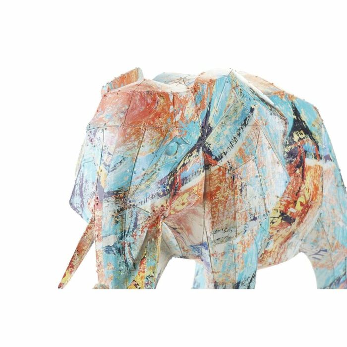 Figura Decorativa DKD Home Decor Elefante Resina Multicolor (37,5 x 17,5 x 26 cm) 2