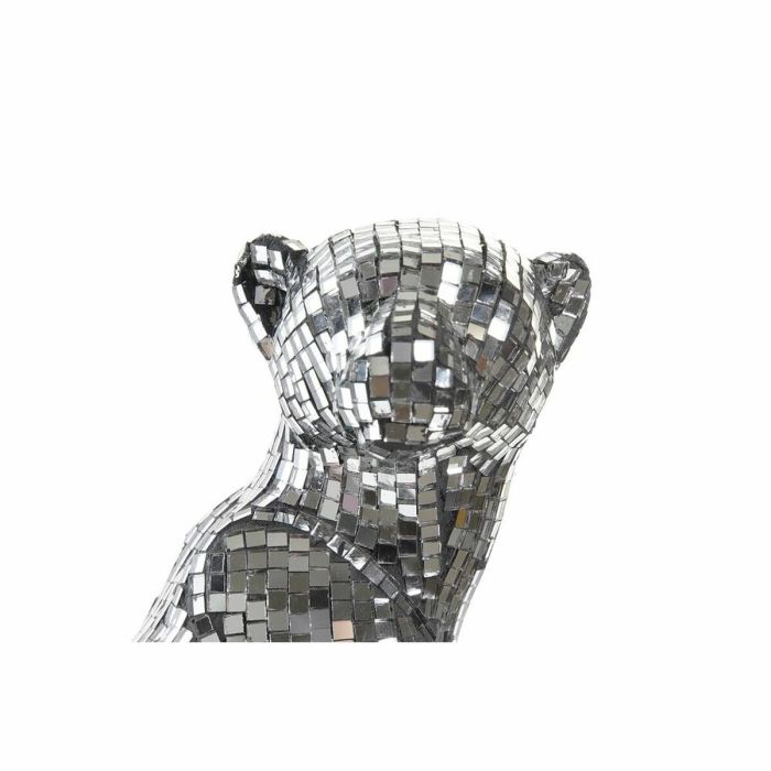 Figura Decorativa DKD Home Decor Plateado Leopardo Resina (19,5 x 16 x 31,5 cm) 1