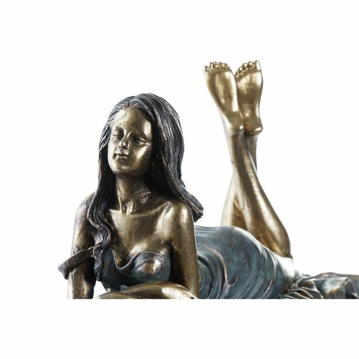 Figura Decorativa DKD Home Decor Mujer Cobre Resina (30,5 x 15,5 x 28,5 cm) 2