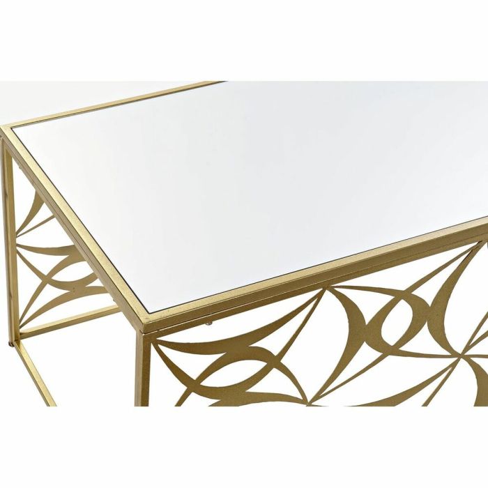 Mesa de Centro DKD Home Decor Espejo Metal (110 x 60 x 46 cm) 1