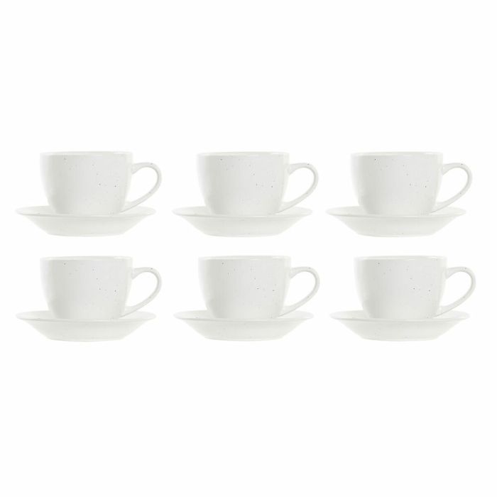 Cafe Scandi DKD Home Decor Blanco Natural 14.5 x 35 x 18 cm Set de 6