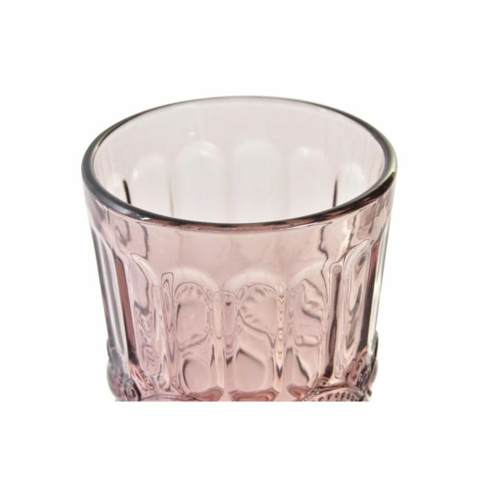 Vaso de Cristal DKD Home Decor Cristal Rosa (240 ml) 2