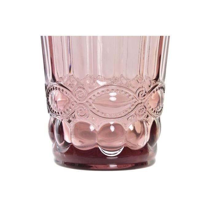 Vaso de Cristal DKD Home Decor Cristal Rosa (240 ml) 1