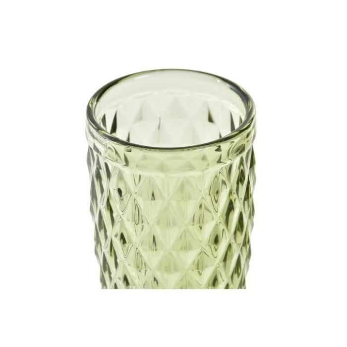 Copa de champán DKD Home Decor Cristal Verde (150 ml) 2