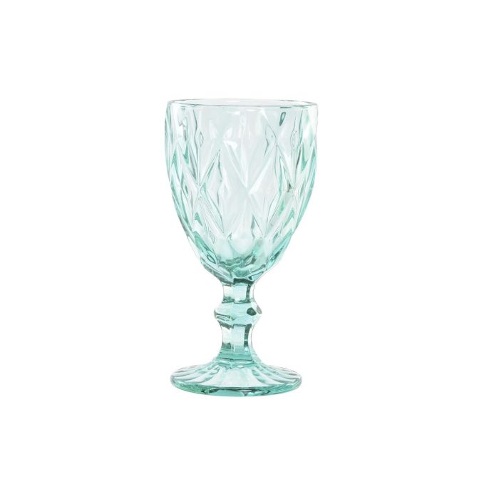 Copa DKD Home Decor Cristal Turquesa (240 ml) Copa DKD Home Decor Cristal Turquesa (240 ml)