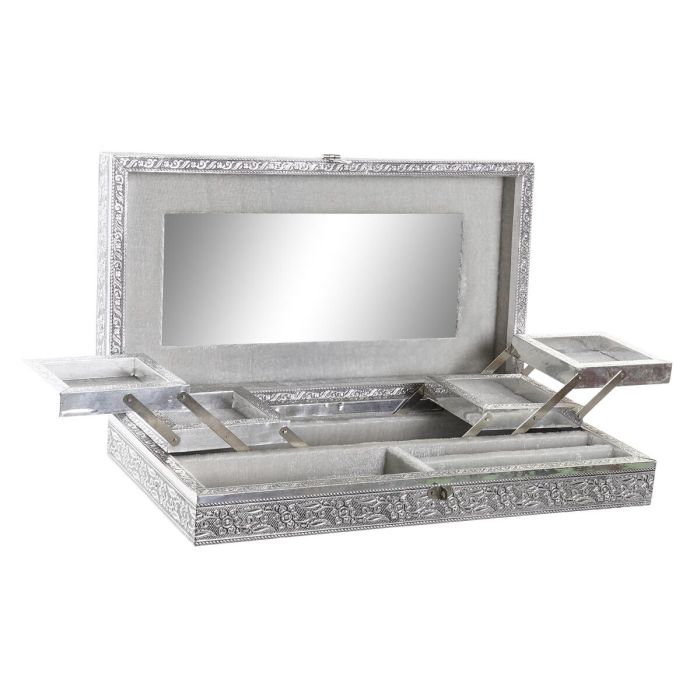 Caja-Joyero DKD Home Decor Árbol Madera Aluminio Árabe (38 x 20 x 8 cm) 3 Caja-Joyero DKD Home Decor Árbol Madera Aluminio Árabe (38 x 20 x 8 cm) 3