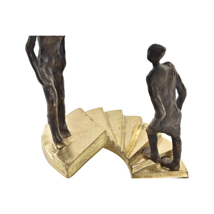 Figura Decorativa DKD Home Decor Dorado Resina Gris oscuro Escalera Moderno (14 x 14 x 41,5 cm) 2